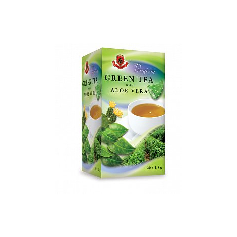 Herbex Premium Green tea s aloe vera zelený čaj 20x1,5 g