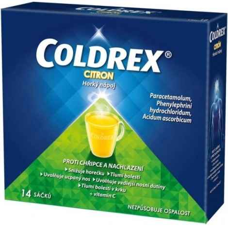 E-shop Coldrex Horúci nápoj citrón 14 vrecúšok