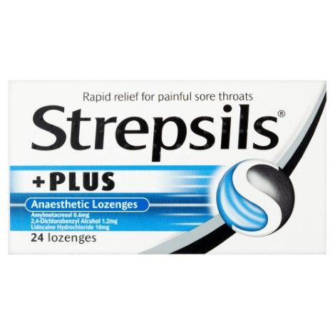 STREPSILS PLUS 24 pastilky