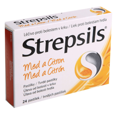 STREPSILS Med a citrón 24 past