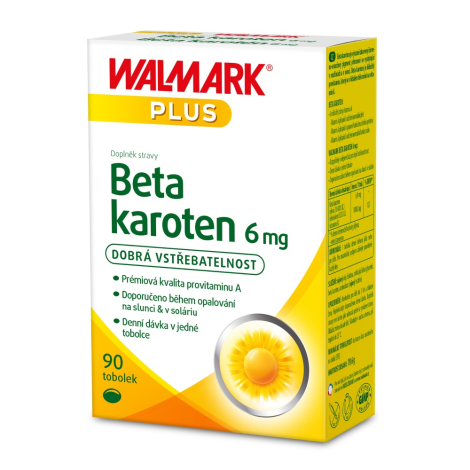 Obrázok WALMARK Beta karotén 6 mg cps 1x90 ks