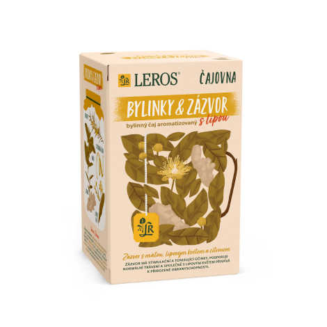 LEROS Vital Zázvor s lipou a citrónom bylinný čaj 20x2 g (40 g)