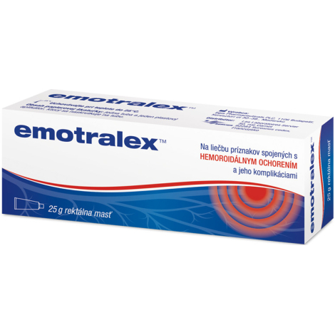 E-shop Emotralex rektálna masť na liečbu hemoroidov 25 g