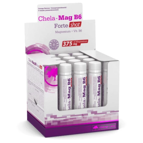 Chela-Mag B6 Forte shot ampuly, pomarančová príchuť 20x25 ml