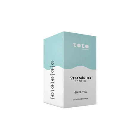 TOTO VITAMIN D3 2000 I.U. CPS 60