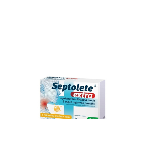 Septolete extra citrón a med pastilky 16 ks