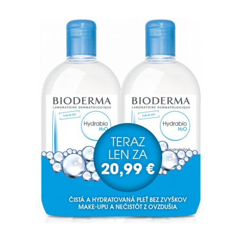 E-shop Bioderma Hydrabio H2O micelárna voda Duopack 500ml + 500ml