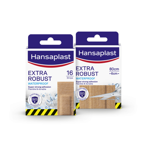 E-shop Hansaplast EXTRA ROBUST Waterproof odolná náplasť 16 ks