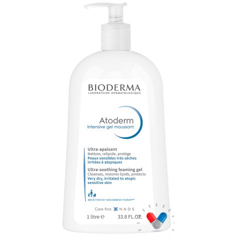 Bioderma Atoderm Intensive Gel moussant 1000 ml