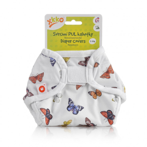 XKKO PUL vrchné nohavičky Newborn Butterflies suchý zips 1 ks