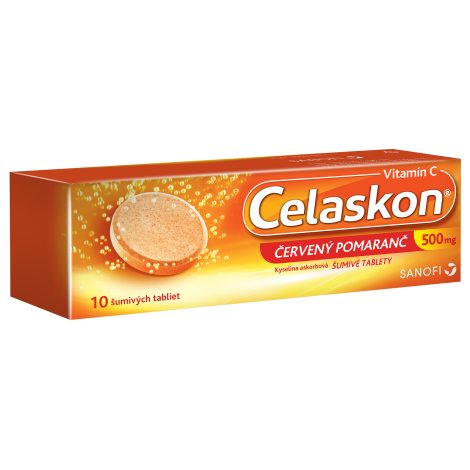 Celaskon 500 mg červený pomaranč 10 tbl eff