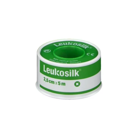 LEUKOPLAST LEUKOSILK náplasť na cievke 2,5cm x 5m 1 ks