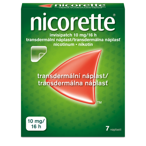 Nicorette invisipatch 10 mg/16 h transdermálna náplasť 7 ks