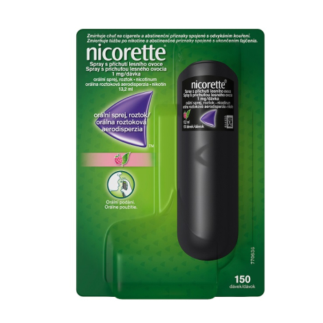 E-shop Nicorette spray s príchuťou lesného ovocia aer.ors.1x150 dávok