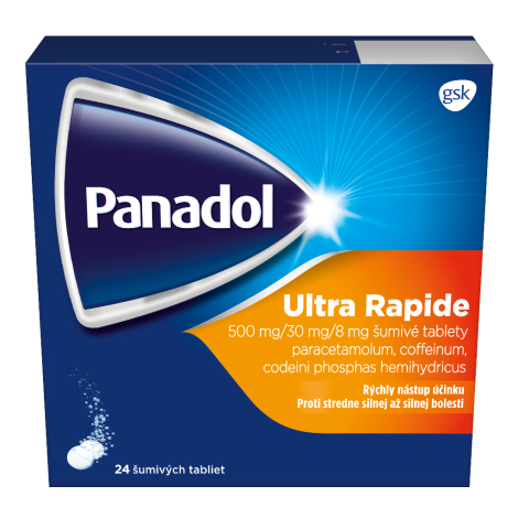 E-shop Panadol Ultra Rapide šumivé tablety 24 tbl