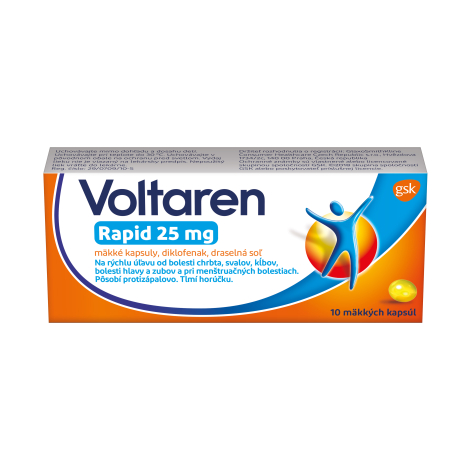 Voltaren Rapid 25 mg 10 mäkkých kapsúl
