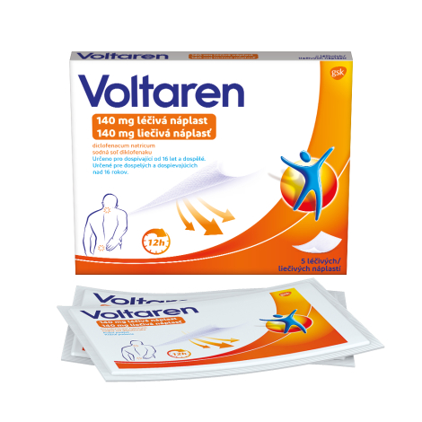 Voltaren 140 mg 5 liečivých náplastí