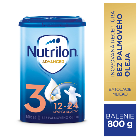 Nutrilon Advanced 3 batoľacia mliečna výživa v prášku (12-24 mesiacov) 800 g