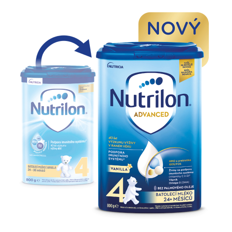 Nutrilon Advanced 4 VANILLA batoľacia mliečna výživa v prášku (od 24 mesiacov) 800 g