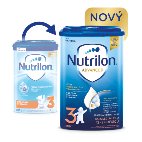 E-shop Nutrilon Advanced 3 batoľacia mliečna výživa v prášku (12-24 mesiacov) 6x800 g
