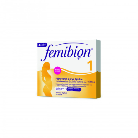 E-shop Femibion 1 Plánovanie a prvé týždne tehotenstva tbl (kys. listova + vitamíny, minerály) 28 ks