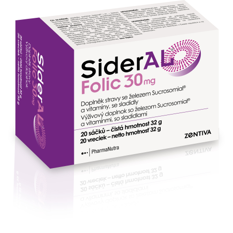 E-shop SiderAL Folic 30 mg vrecúška 20 ks