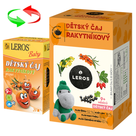 LEROS DETSKÝ ČAJ RAKYTNÍKOVÝ 20x2g (40g)