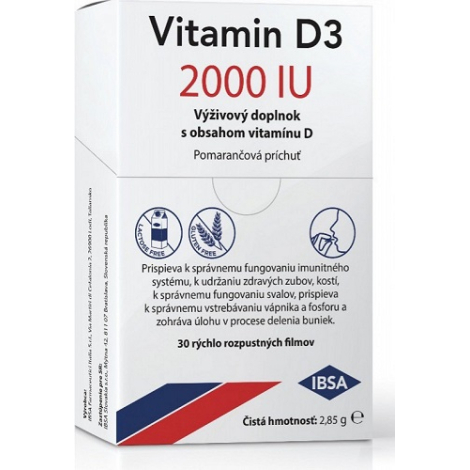 IBSA Vitamin D3 2000 IU 30 ks
