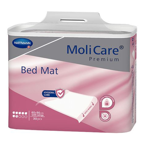 MoliCare Premium Bed Mat 7 kvapiek 60X90 cm absorpčná podložka s krídelkami , 30 ks