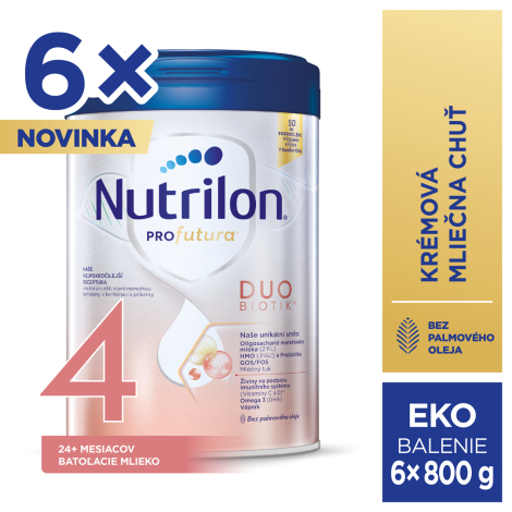 E-shop Nutrilon 4 Profutura Duobiotik 6x800g batoľacie mlieko (24+ mesiacov)