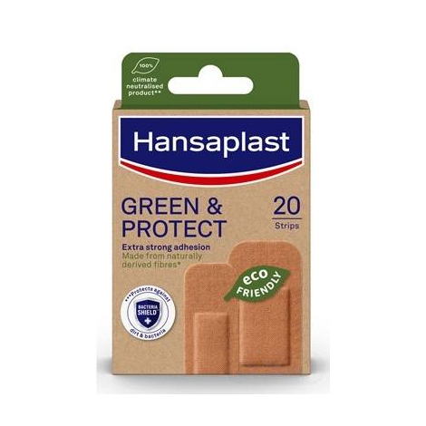 E-shop Hansaplast GREEN & PROTECT udržateľná náplasť, 2 veľkosti 20 ks