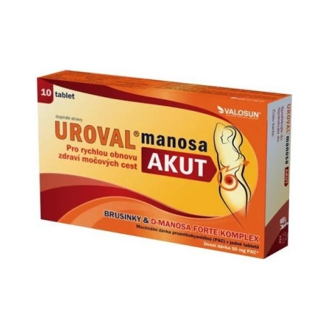 UROVAL manosa AKUT+ 10 tbl