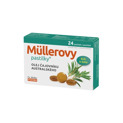 Müllerove pastilky s čajovníkom 12 past
