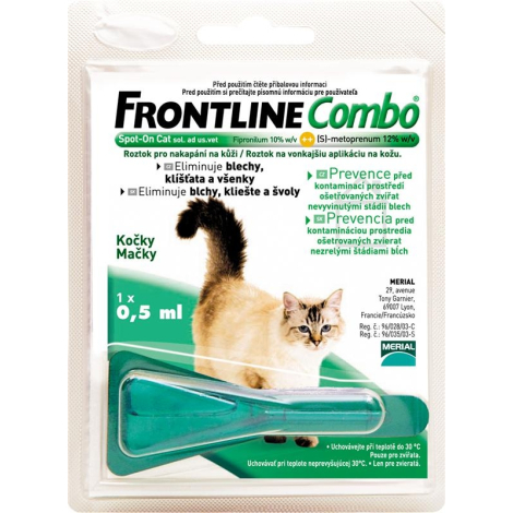 FRONTLINE COMBO Spot-on pre mačky 1x0,5 ml