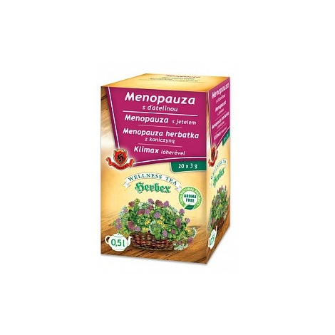Herbex Menopauza s ďatelinou porciovaný čaj 20 x 3 g