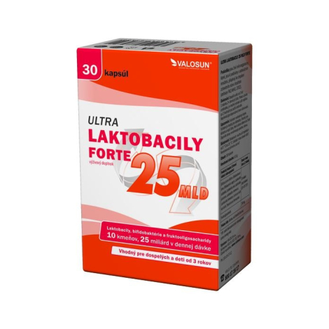 Ultra Laktobacily "25 mld" Forte 30 cps