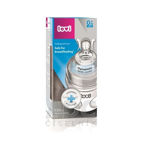 LOVI fľaša Medical+ Aktívne satie Super vent 150ml