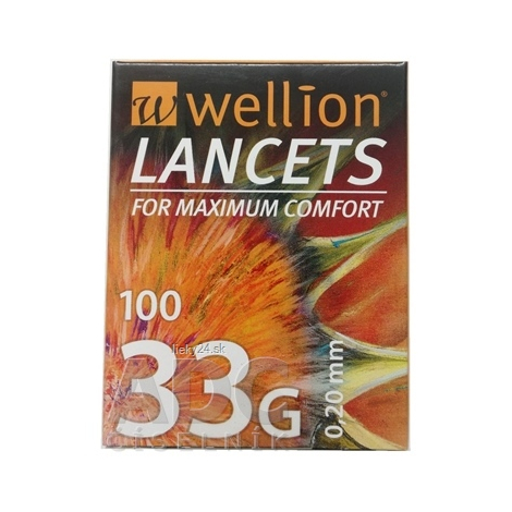 Wellion LANCETS 33G - Lanceta sterilná