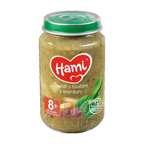 E-shop Hami príkrm Špenát s hovädzím a zemiakmi