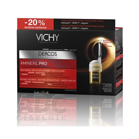 VICHY DERCOS AMINEXIL PRO kúra pre mužov -20%