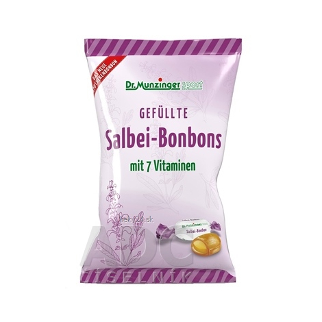 Dr.Munzinger sport Plnené šalviovo-bylinné cukríky