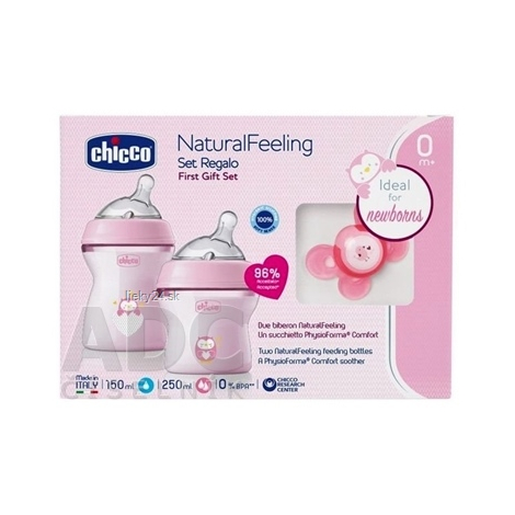 CHICCO Set darčekový Natural Feeling + Air cumlík