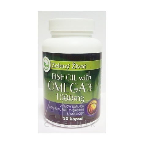 Zelený Život FISH OIL s OMEGA 3 1000 mg