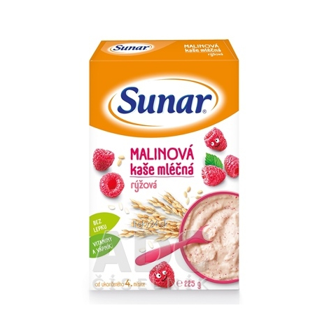 Sunar MALINOVÁ kaša mliečna ryžová