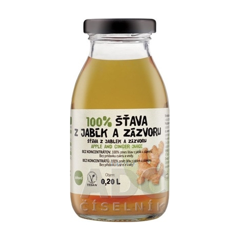 zdravo 100% ŠŤAVA Z JABĹK A ZÁZVORU