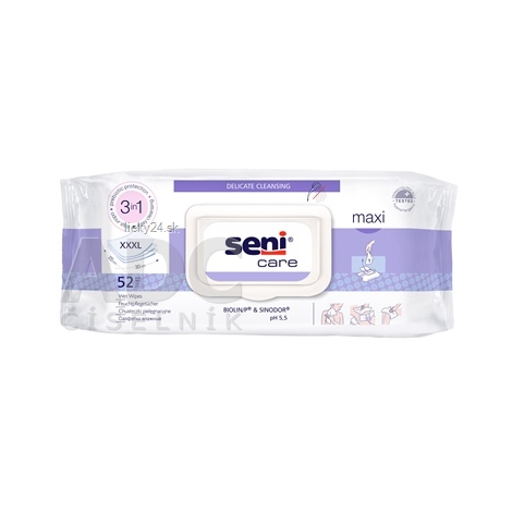 Seni Care Vlhčené obrúsky 3v1 Maxi