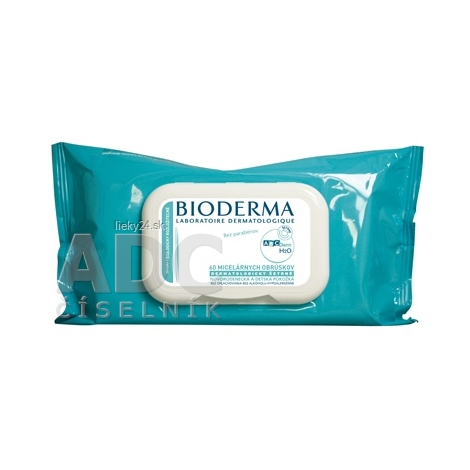 BIODERMA ABCDerm H2O Micelárne obrúsky 60ks