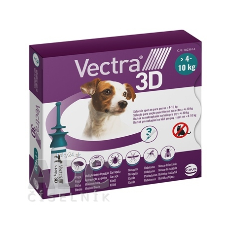 E-shop VECTRA 3D spot-on psy S (4–10 kg)
