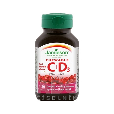 JAMIESON VITAMÍNY C A D3 500 mg/ 500 IU