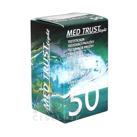 MED TRUST Light testovacie prúžky 50ks